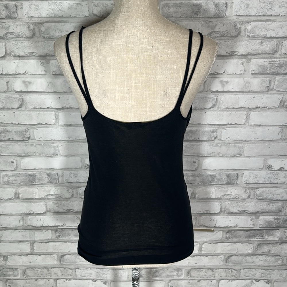 Dana Lace Black Camisole Silky Top Large - Picture 5 of 10